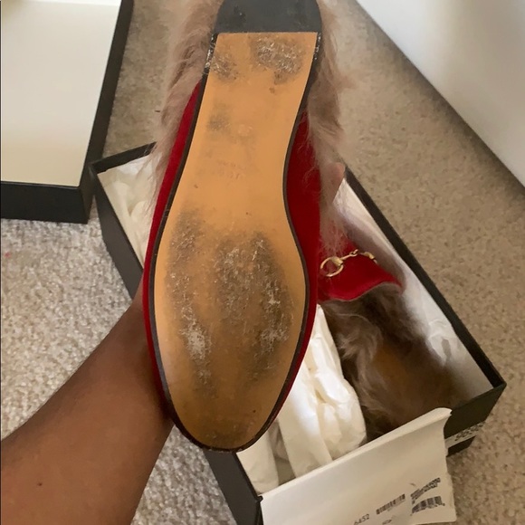 Gucci velvet slippers - Picture 3 of 4